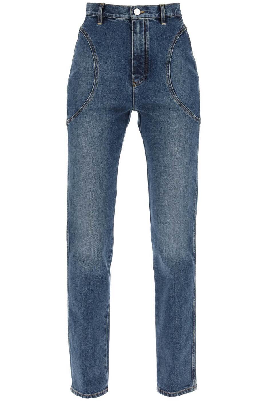 ALAIA アライア ブルー Blu Alaia high-waisted slim fit jeans デニム レディース 春夏2024 AA9P02205T536 【関税・送料無料】【ラッピング無料】 ik