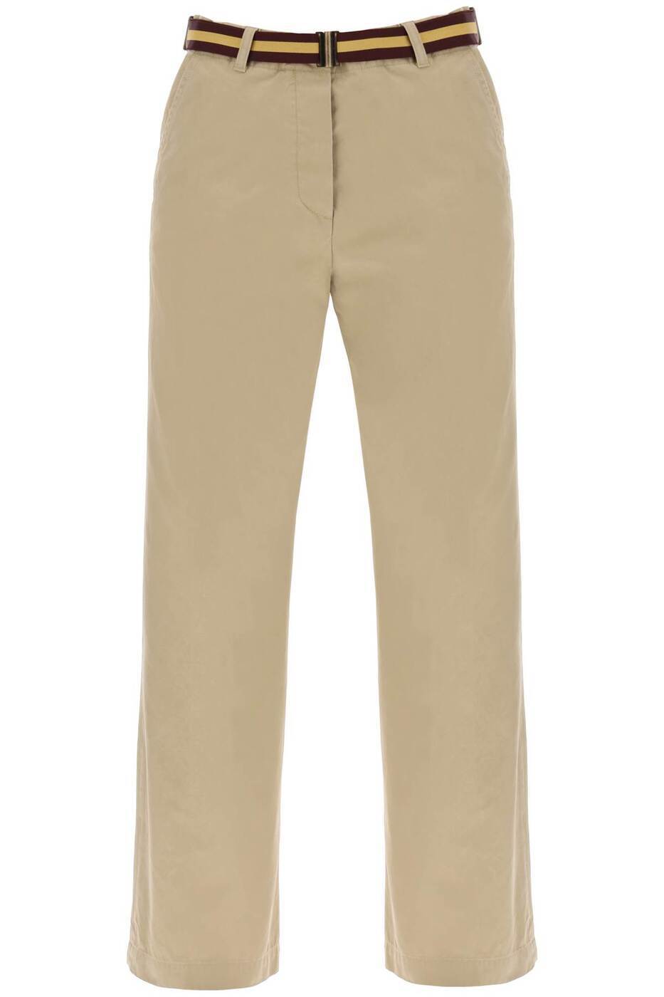 DRIES VAN NOTEN ドリス ヴァン ノッテン ベージュ Beige Dries van noten cotton pants with belt パンツ レディース 春夏2024 PULIAN BIS 8131 【関税・送料無料】【ラッピング無料】 ik