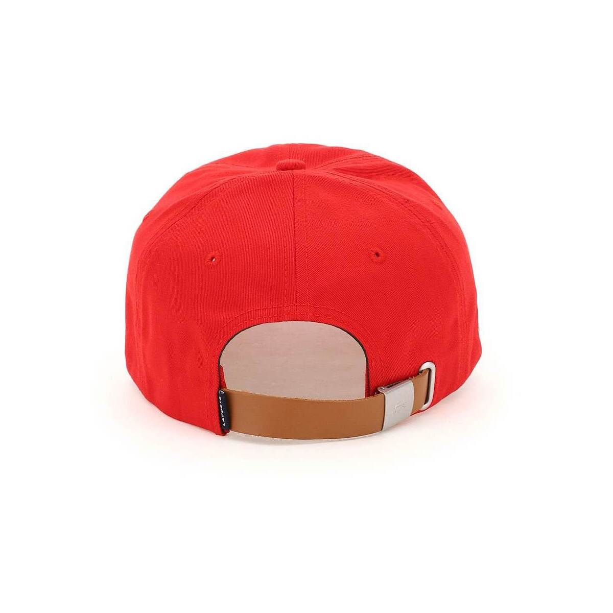 LACOSTE ラコステ Rosso Lacoste cotton baseball cap 帽子 メンズ 春夏2022 RK4709 AB 【関税・送料無料】【ラッピング無料】 ik