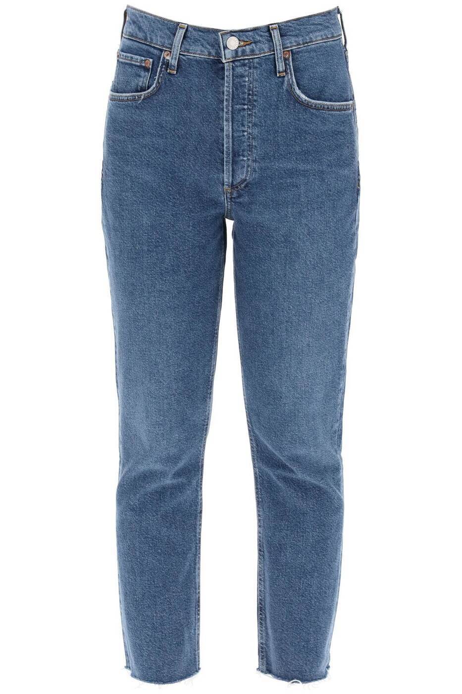 AGOLDE エーゴールドイー ブルー Blu Agolde high-waisted straight cropped jeans in the デニム レディース 春夏2024 A056D 1370 【関税・送料無料】【ラッピング無料】 ik