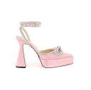 【15,000円以上1,000円OFF!!】 MACH & MACH マッハ&マッハ ピンク Rosa Mach e mach satin pumps with crystals パンプス レディース 秋冬2023 FW22S0126RAS313 【関税・送料無料】【ラッピング無料】 ik