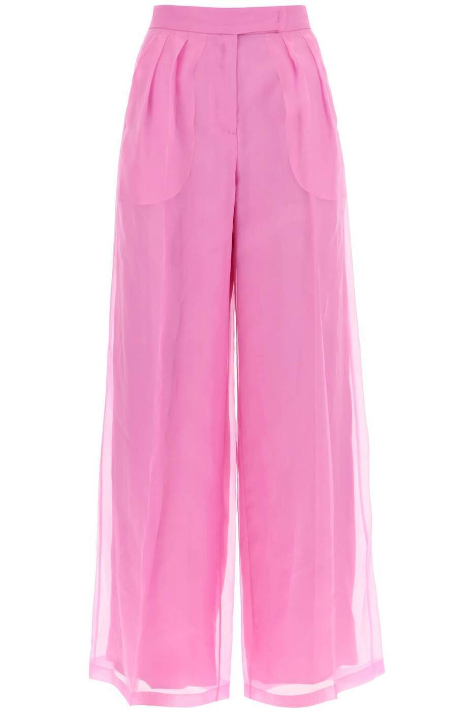 MAX MARA マックス マーラ ピンク Rosa Max mara silk organza tailored pants in nine パンツ レディース 春夏2024 CALIBRI 【関税・送料無料】【ラッピング無料】 ik