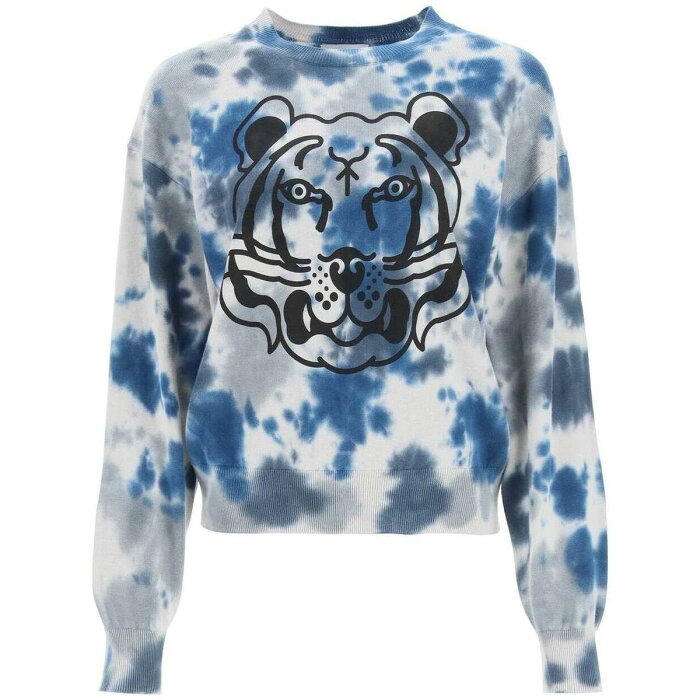 【楽天スーパーSALE対象商品】【2000円OFF!!】 KENZO ケンゾー Colori misti Kenzo k-tiger tie-dye sweater トレーナー レディース 春夏2022 FC52PU6933TE ik