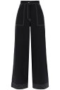 【15,000円以上ご購入で1,000円OFF！】 MAX MARA マックス マーラ ブラック Nero Max mara wide-legged oboli workwear pants with パンツ レディース 春夏2024 OBOLI 【関税・送料無料】【ラッピング無料】 ik