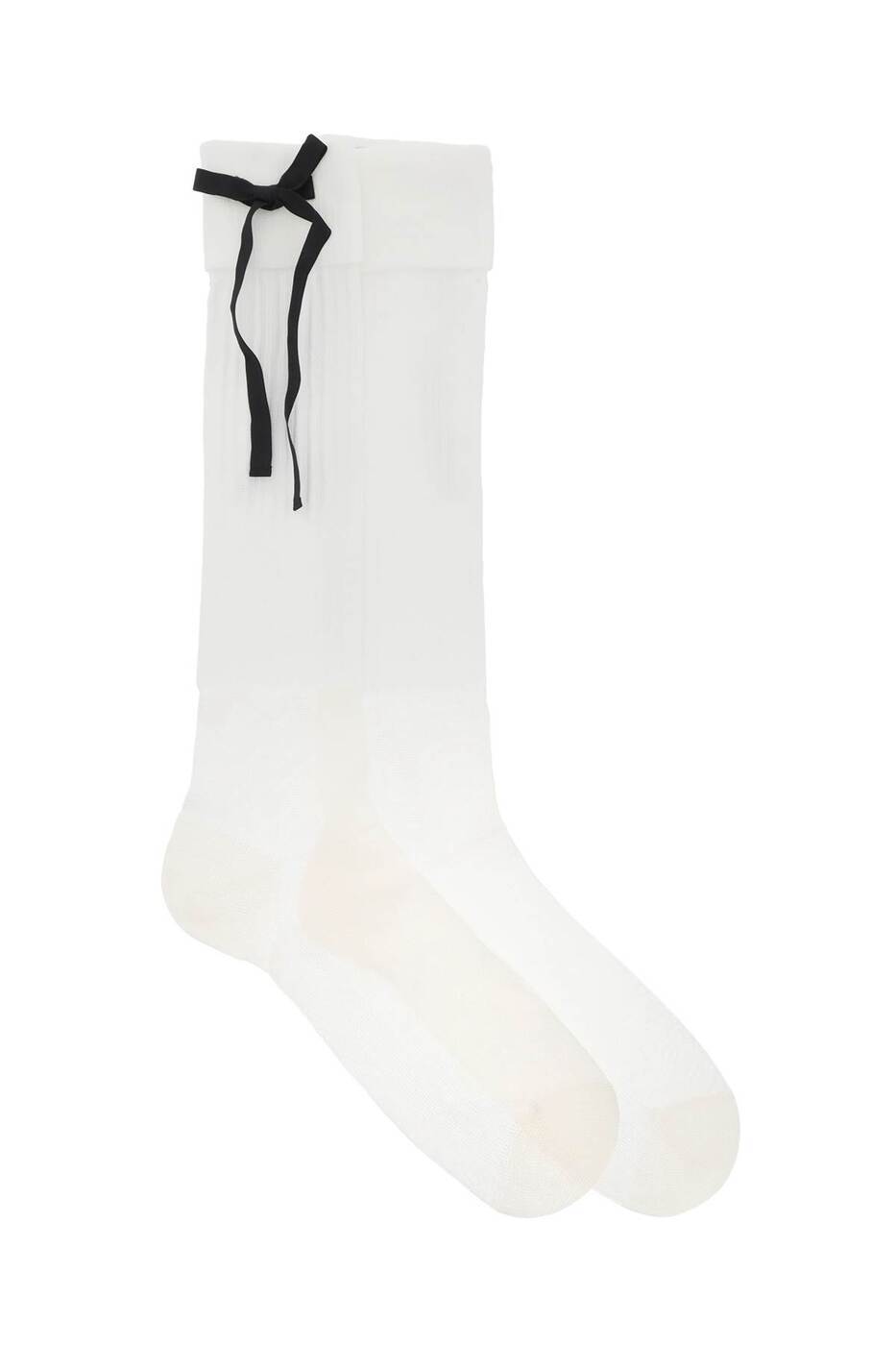 【本日5の付く日ポイント4倍!】 MAISON MARGIELA メゾン マルジェラ ホワイト Bianco Maison margiela socks with bows ソックス メンズ 春夏2024 S67TL0031 M13018 【関税・送料無料】【ラッピング無料】 ik