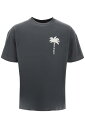 【15,000円以上1,000円OFF!!】 PALM ANGELS パーム エンジェルス グレー Grigio Palm angels tree round neck t-shirt Tシャツ メンズ 春夏2024 PMAA072S24JER006 【関税・送料無料】【ラッピング無料】 ik