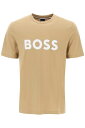 【15,000円以上1,000円OFF!!】 BOSS ボス ベージュ Beige Boss tiburt 354 logo print t-shirt Tシャツ メンズ 春夏2024 50495742 【関税・送料無料】【ラッピング無料】 ik