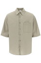 【15,000円以上1,000円OFF!!】 LEMAIRE ルメール カーキグリーン Khaki Lemaire short-sleeved cotton fluid shirt シャツ メンズ 春夏2024 SH1079 LF1234 【関税・送料無料】【ラッピング無料】 ik