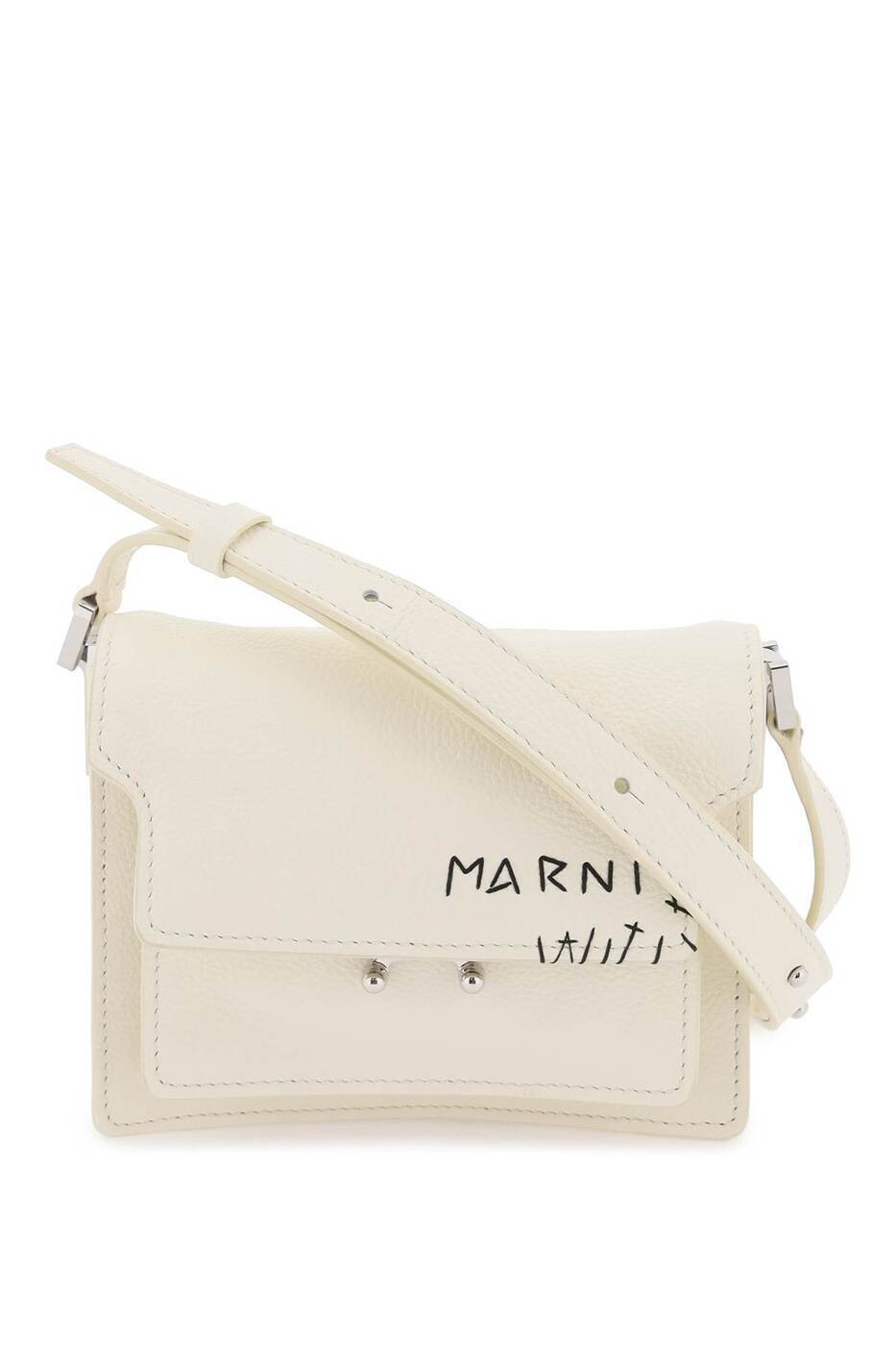 マルニ ミニバッグ メンズ 【本日5の付く日ポイント4倍!】 MARNI マルニ ホワイト Bianco Marni mini soft trunk shoulder bag バッグ メンズ 春夏2024 SBMQ0046L2P6533 【関税・送料無料】【ラッピング無料】 ik