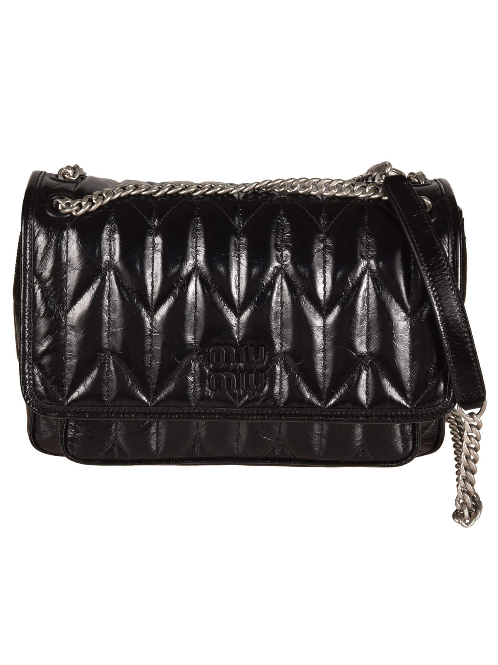 【楽天スーパーSALE!!300000円以上10000円OFFクーポン対象】 MIU MIU ミュウ ミュウ ブラック Black バッグ レディース 秋冬2022 5BD160 VOOM 2D6C F0002 【関税・送料無料】【ラッピング無料】 iaのサムネイル