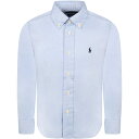 【お買い物マラソン!全商品最大ポイント44.5倍】 RALPH LAUREN ラルフ ローレン ブルー Light Blue シャツ ボーイズ 秋冬2022 819238002 【関税・送料無料】【ラッピング無料】 ia