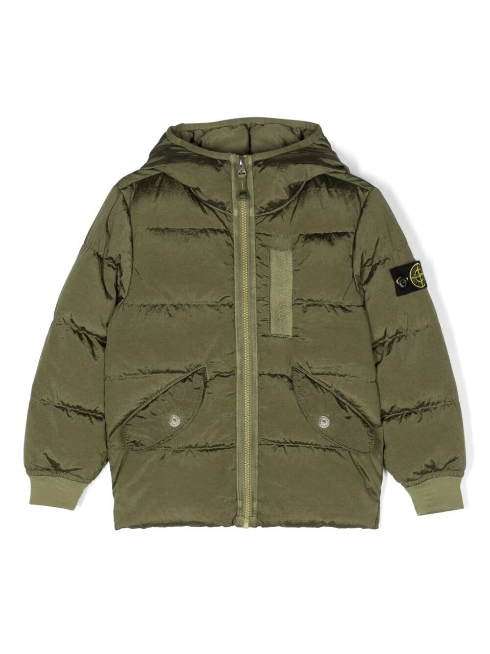 STONE ISLAND JUNIOR ストーン アイランド グリーン Military Green ジャケット ボーイズ 秋冬2023 791640719 V0054 MILITARY GREEN 【関税・送料無料】【ラッピング無料】 ia