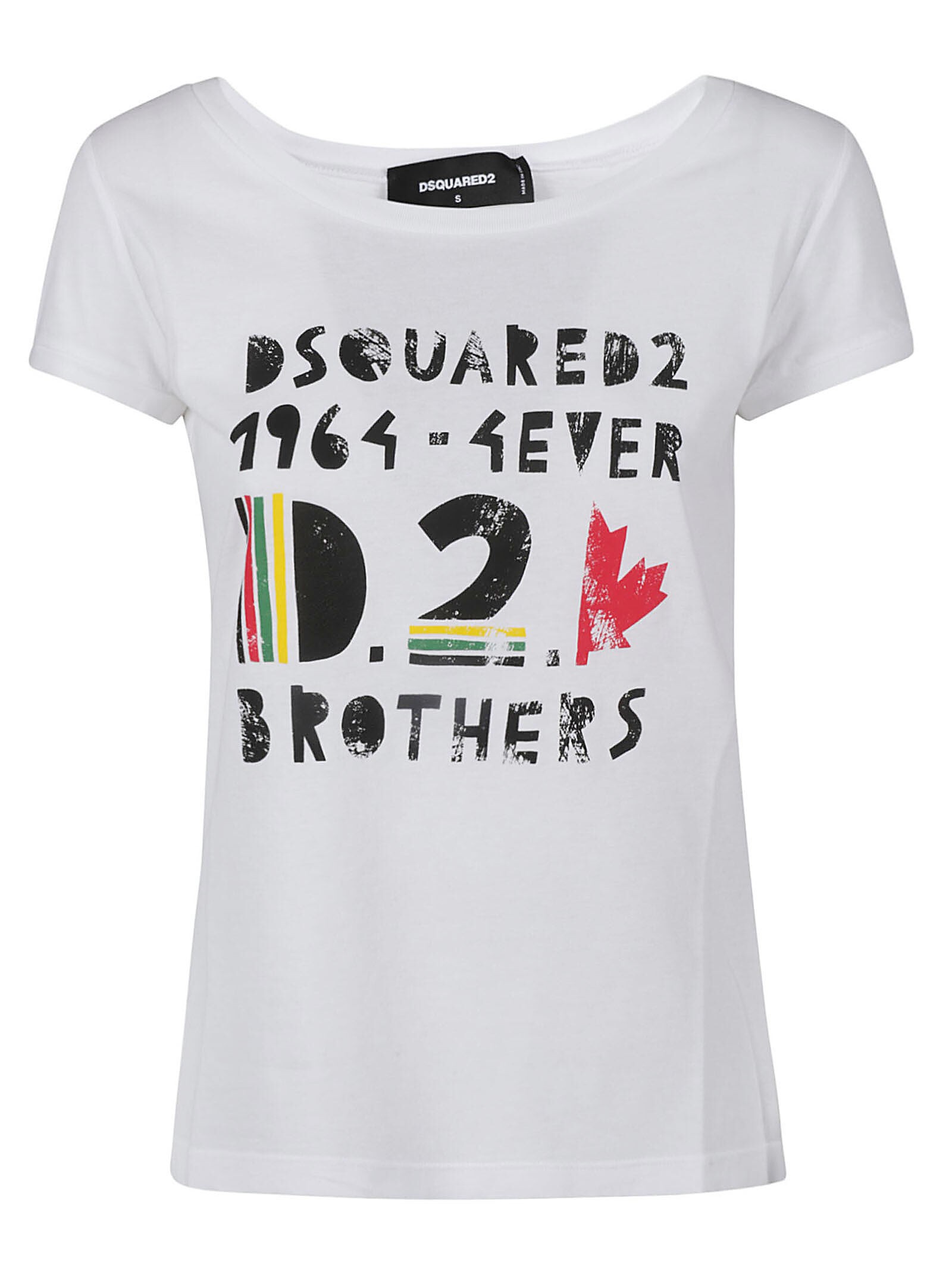 DSQUARED2 ディースクエアード ホワイト Bianco Tシャツ レディース 春夏2023 S72GD0441S21600_100 【関税・送料無料】【ラッピング無料】 ia