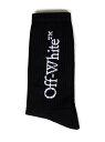 【15,000円以上1,000円OFF!!】 OFF WHITE オフホワイト ソックス メンズ 秋冬2023 OMRA085F23KNI001_1001 【関税・送料無料】【ラッピング無料】 ia