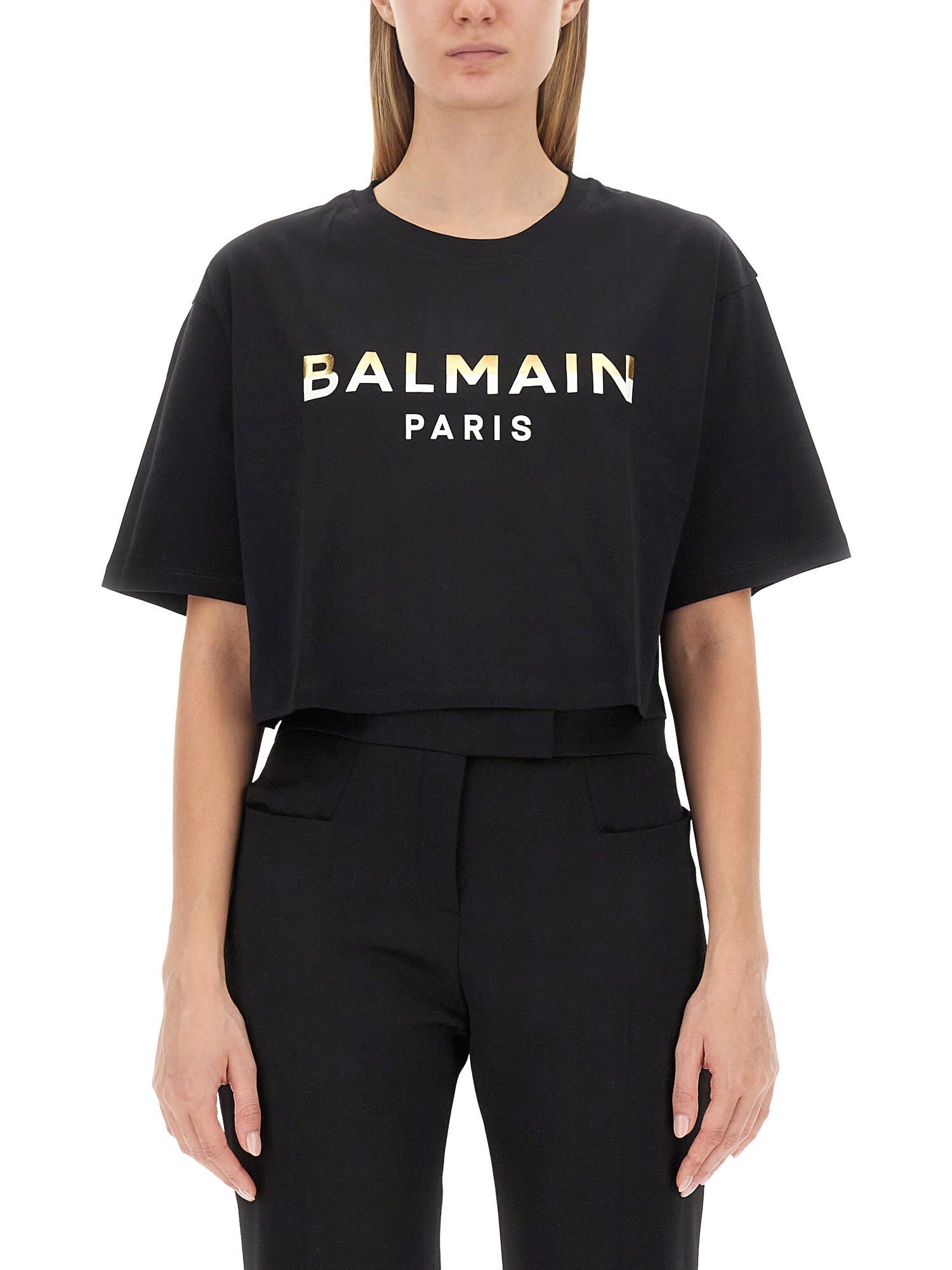 BALMAIN バルマン ブラック NERO Tシャツ レディース 秋冬2023 BF0EE020BC55_EJL 【関税・送料無料】【ラッピング無料】 ia