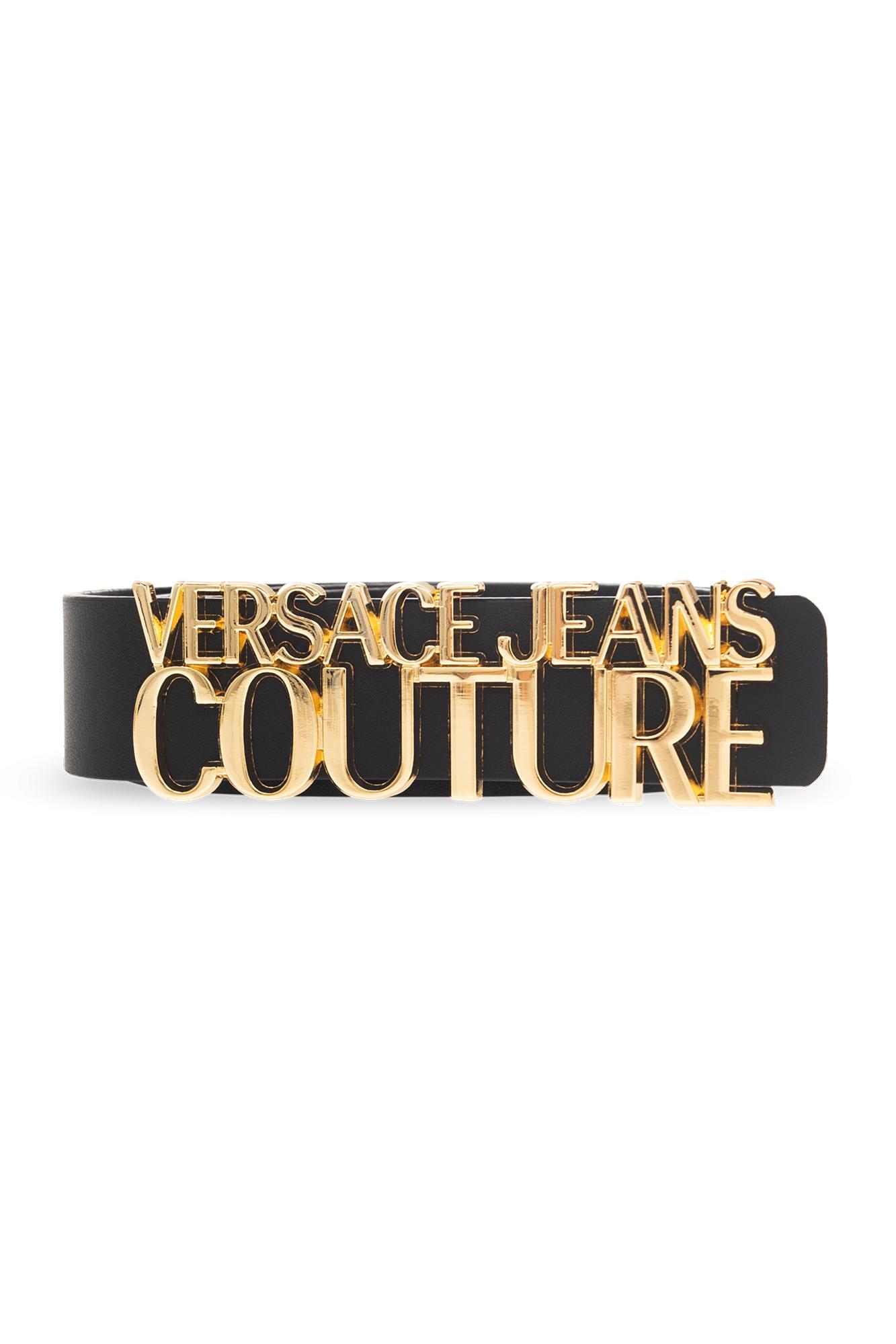 ヴェルサーチェ ベルト（レディース） 【本日0のつく日ポイント4倍！】 VERSACE JEANS COUTURE ヴェルサーチェ・ジーンズ・クチュール ブラック BLACK ベルト レディース 秋冬2023 75VA6F0971627_899 【関税・送料無料】【ラッピング無料】 ia