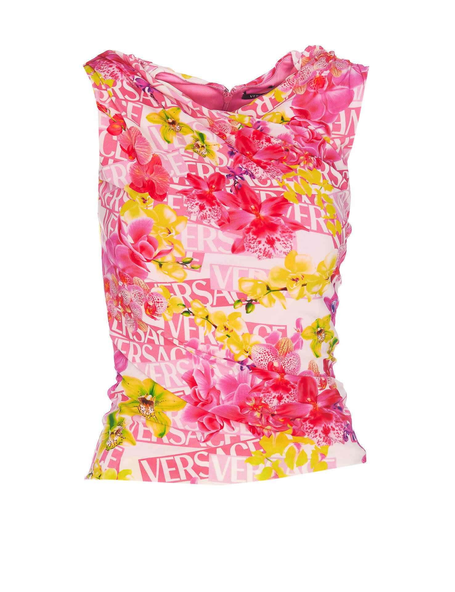 【土日限定クーポン配布中！】 VERSACE ヴェルサーチ ピンク Pink トップス レディース 春夏2023 10086371A06578_5W020 【関税・送料無料】【ラッピング無料】 ia