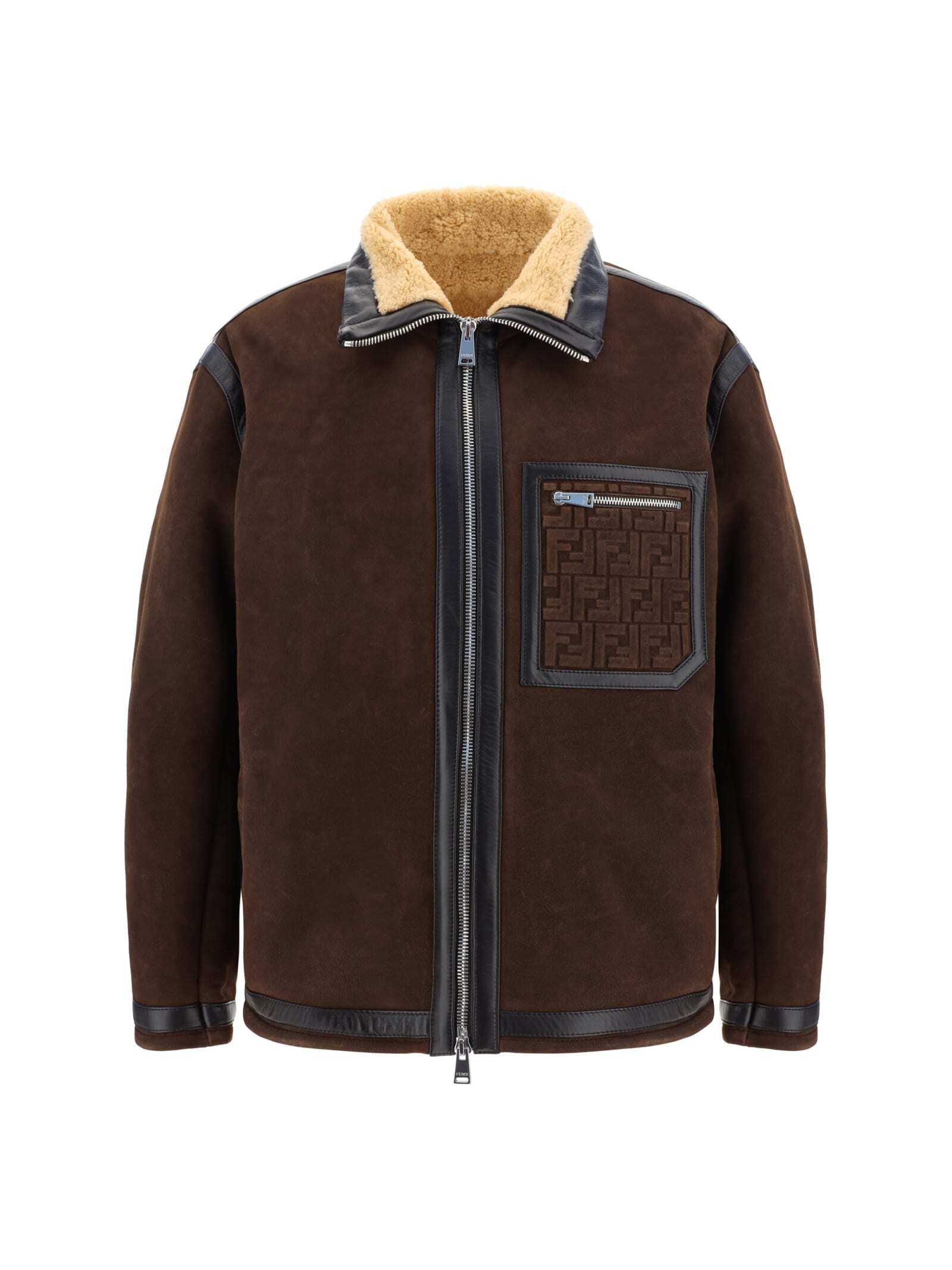 【土日限定クーポン配布中！】 FENDI フェンディ ブラウン Brown ジャケット メンズ 秋冬2023 FM0222AO9M_F0BBK 【関税・送料無料】【ラッピング無料】 ia