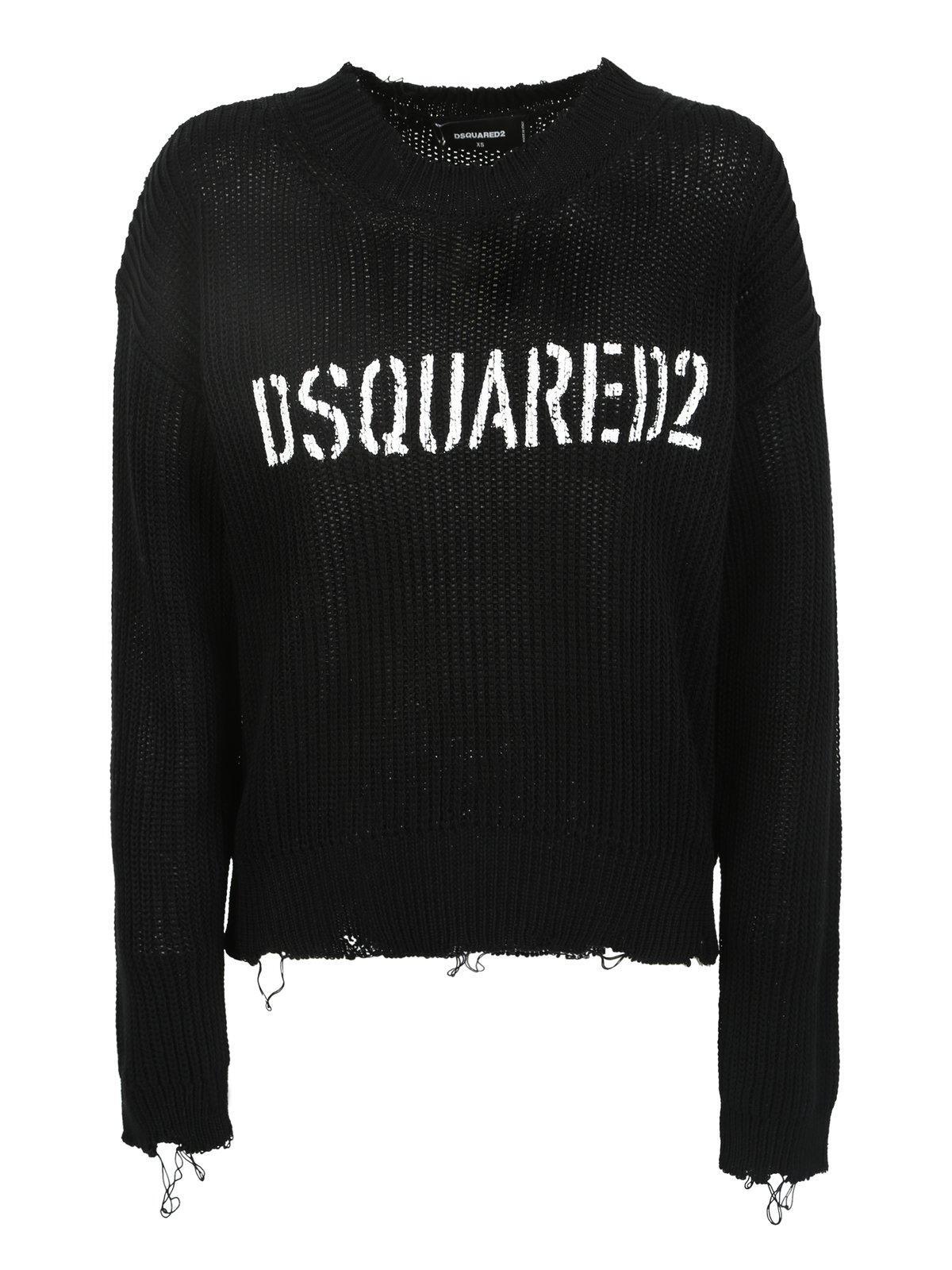 DSQUARED2 ディースクエアード ブラック Black ニットウェア レディース 秋冬2023 S75HA1160S18030961 【関税・送料無料】【ラッピング無料】 ia