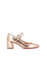 クリスチャンルブタン 【15,000円以上1,000円OFF!!】 CHRISTIAN LOUBOUTIN クリスチャンルブタン ゴールド Oro rosa パンプス レディース 春夏2024 MISS JANE 55 LAMINATO SATIN LECHE 【関税・送料無料】【ラッピング無料】 ia