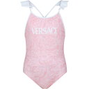 VERSACE ヴェルサーチェ ピンク Pink スイムウェア ガールズ 春夏2024 1014233 1A10009 5P950 【関税・送料無料】【ラッピング無料】 ia