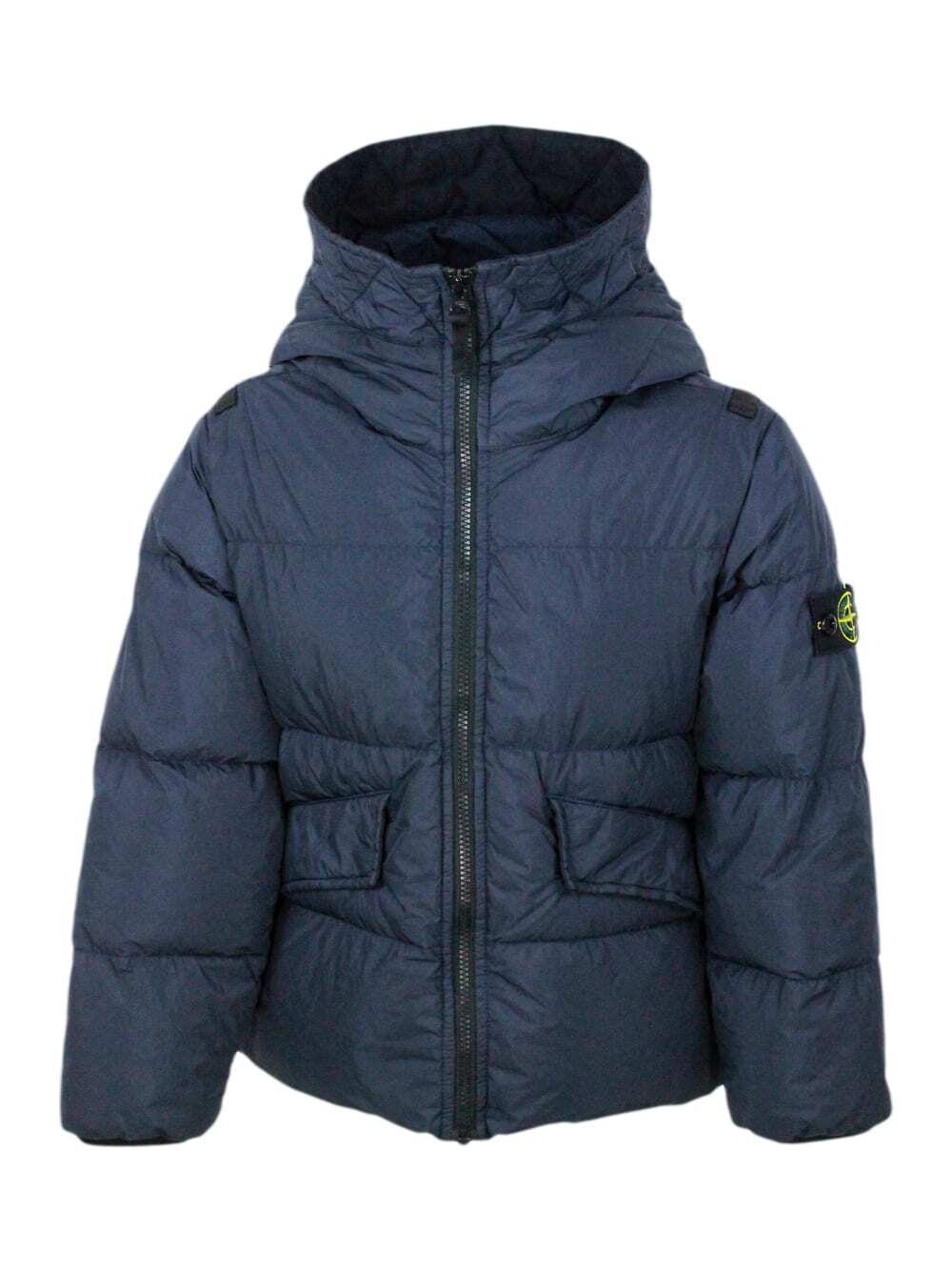 STONE ISLAND ストーンアイランド ブルー Blu ジャケット ボーイズ 秋冬2023 791640223 ###20 【関税・送料無料】【ラッピング無料】 ia