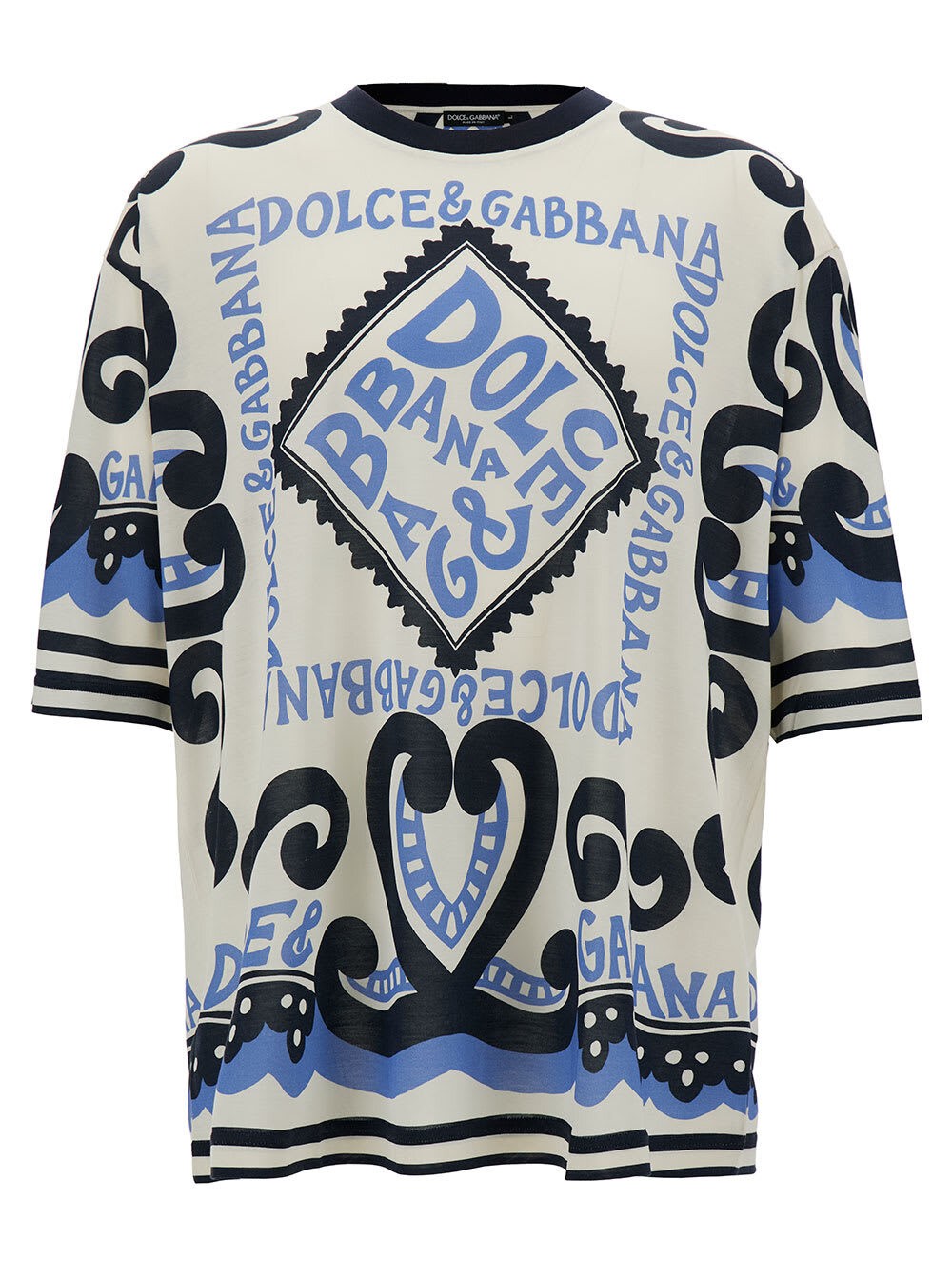 DOLCE&GABBANA ドルチェ&ガッバーナ ホワイト White Tシャツ メンズ 春夏2024 G8PB8TG7K5SHC4XR 【関税・送料無料】【ラッピング無料】 ia