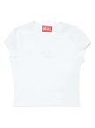 DIESEL ディーゼル ホワイト White トップス ガールズ 春夏2024 J01830 0AFAA K100 【関税・送料無料】【ラッピング無料】 ia