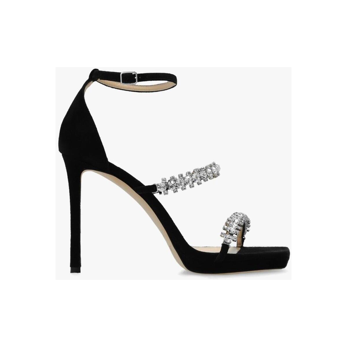 JIMMY CHOO ジミーチュウ ブラック Black サンダル レディース 春夏2023 BING SANDAL105 SIW BLACK 【関税・送料無料】【ラッピング無料】 iaのサムネイル