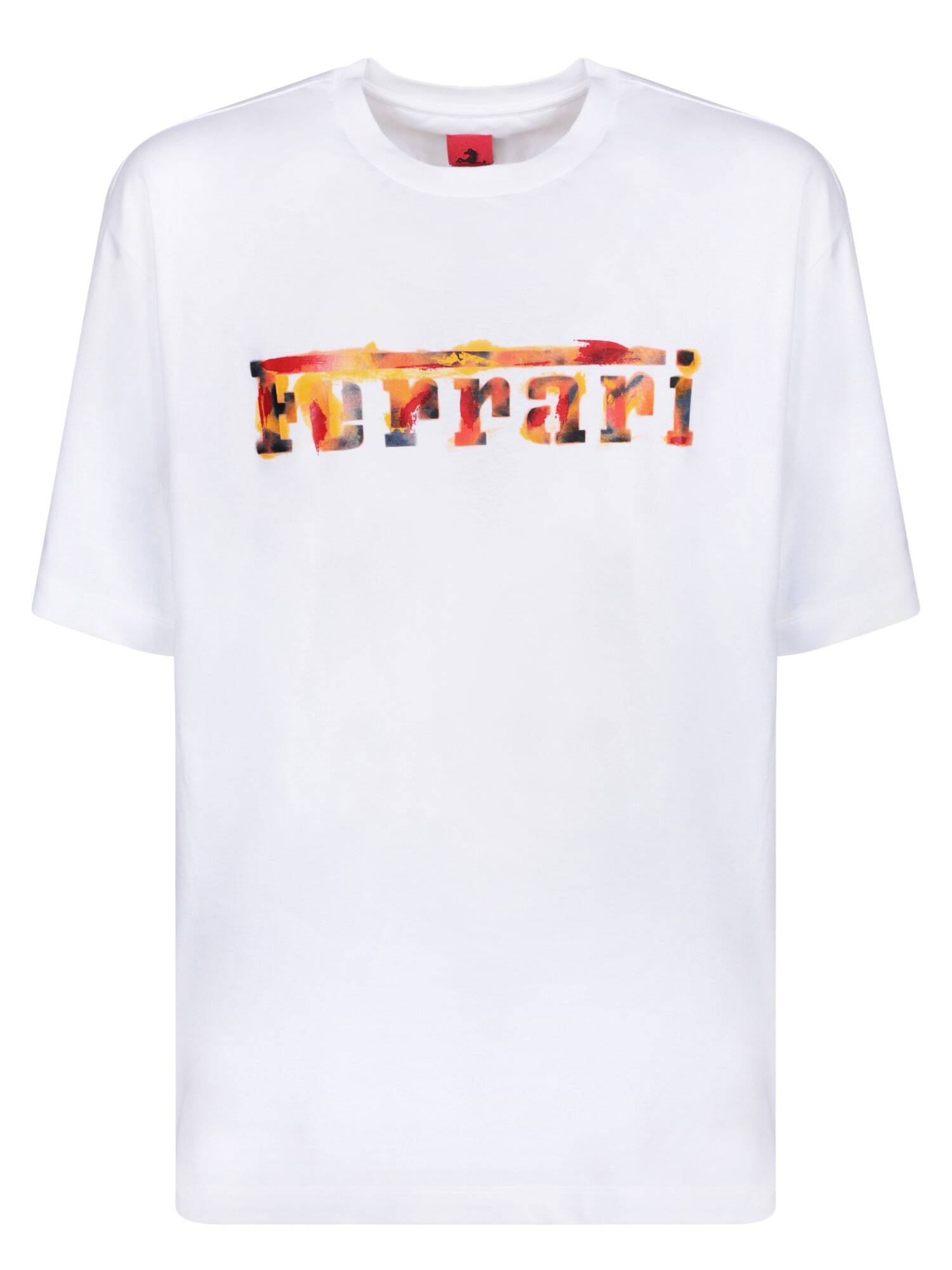 FERRARI フェラーリ ホワイト White Tシャツ メンズ 秋冬2023 48027 13 【関税・送料無料】【ラッピング無料】 ia