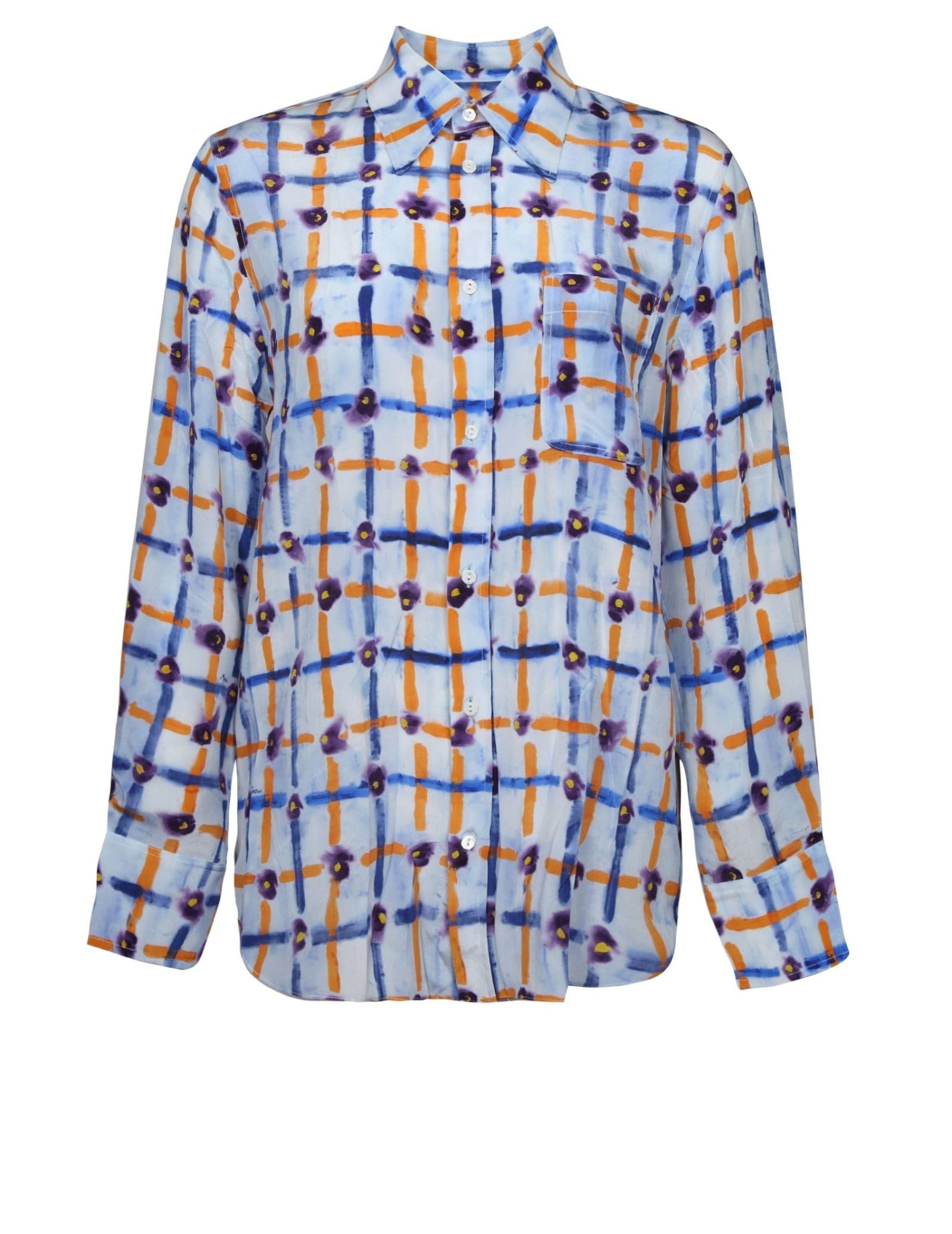MARNI マルニ ブルー Light Blue Tシャツ レディース 春夏2024 CAMA0103A0UTSG10B21 【関税・送料無料】【ラッピング無料】 iaのサムネイル