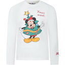  MC2 SAINT BARTH エムシーツーセイントバース ホワイト White トップス ボーイズ 秋冬2023 BOYLEN EMB MICKEY SANTA XMAS  ia