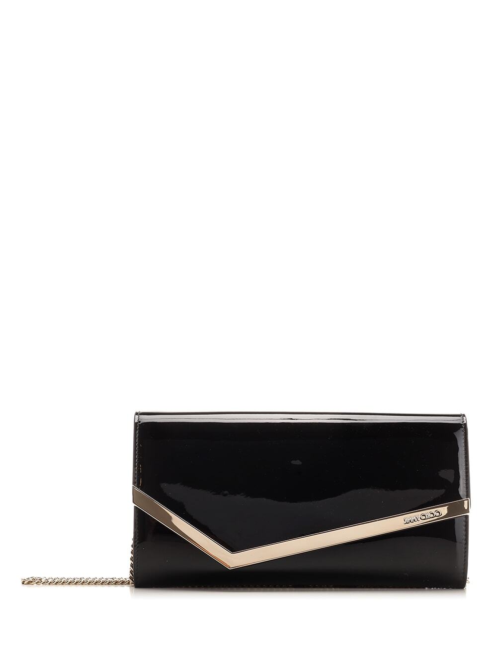 5դݥ4! JIMMY CHOO ߡ奦 ֥å Black åХå ǥ ղ2024 EMMIE PATBLACK/LIGHT GOLD ڴǡ̵ۡڥåԥ̵ ia