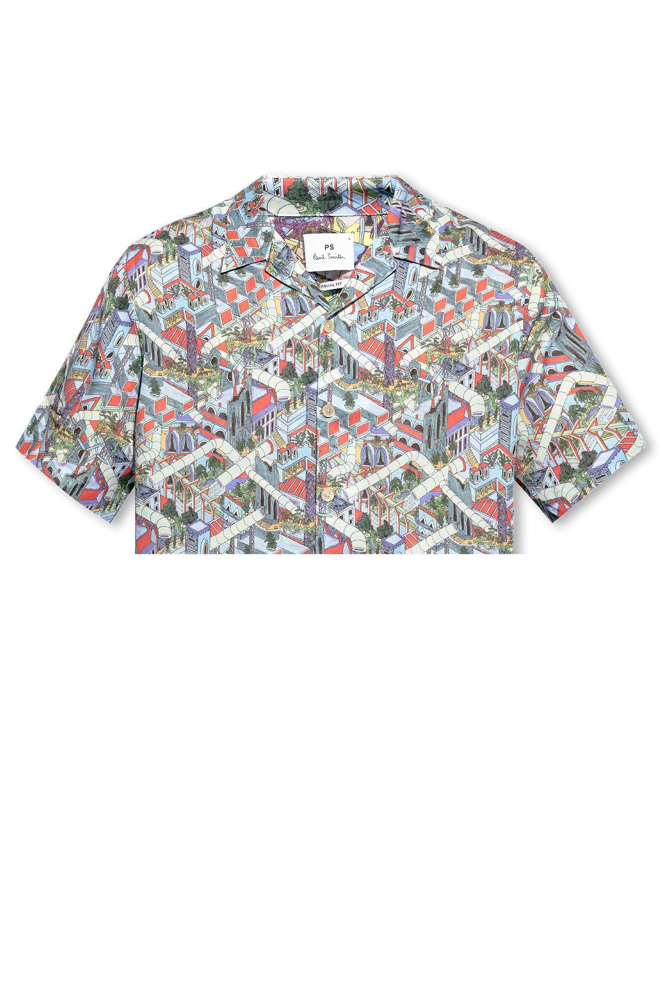 PAUL SMITH ポールスミス ブルー Blu シャツ メンズ 春夏2024 M2R695U M2196349 【関税・送料無料】【ラッピング無料】 iaのサムネイル