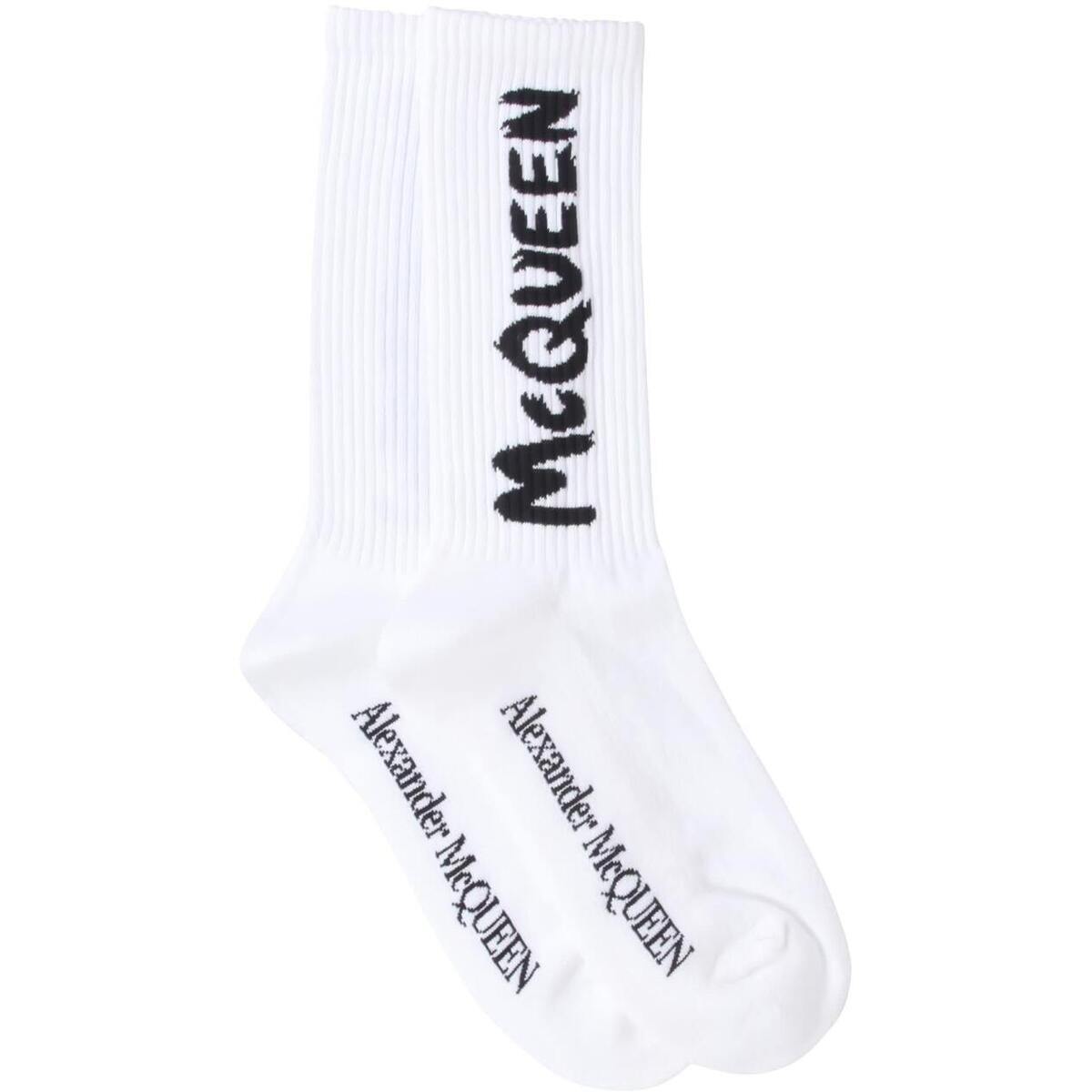 ALEXANDER MCQUEEN アレキサンダー マックイーン ホワイト WHITE ソックス メンズ 春夏2023 660273 4D33Q9060 【関税・送料無料】【ラッピング無料】 ia