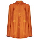 【15,000円以上ご購入で1,000円OFF！】 BURBERRY バーバリー オレンジ ORANGE シャツ レディース 春夏2023 8063002 IVANNAB3361 【関税・送料無料】【ラッピング無料】 ia