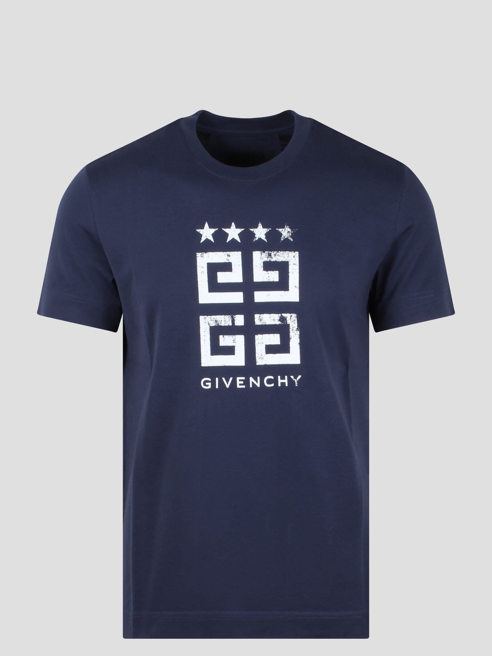 GIVENCHY ジバンシィ ブルー Blue Tシャツ メンズ 春夏2024 BM716G3YEL 402 【関税・送料無料】【ラッピング無料】 ia