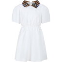 【15,000円以上1,000円OFF!!】 BURBERRY バーバリー ホワイト White ドレス ガールズ 春夏2024 8073165 A1464 【関税・送料無料】【ラッピング無料】 ia