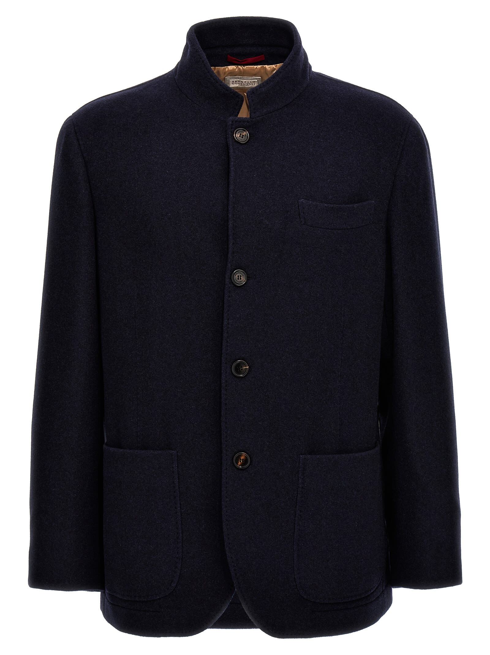 【土日限定クーポン配布中！】 BRUNELLO CUCINELLI ブルネロ クチネリ ブルー Blu ジャケット メンズ 秋冬2023 MT4976265_C047 【関税・送料無料】【ラッピング無料】 ia