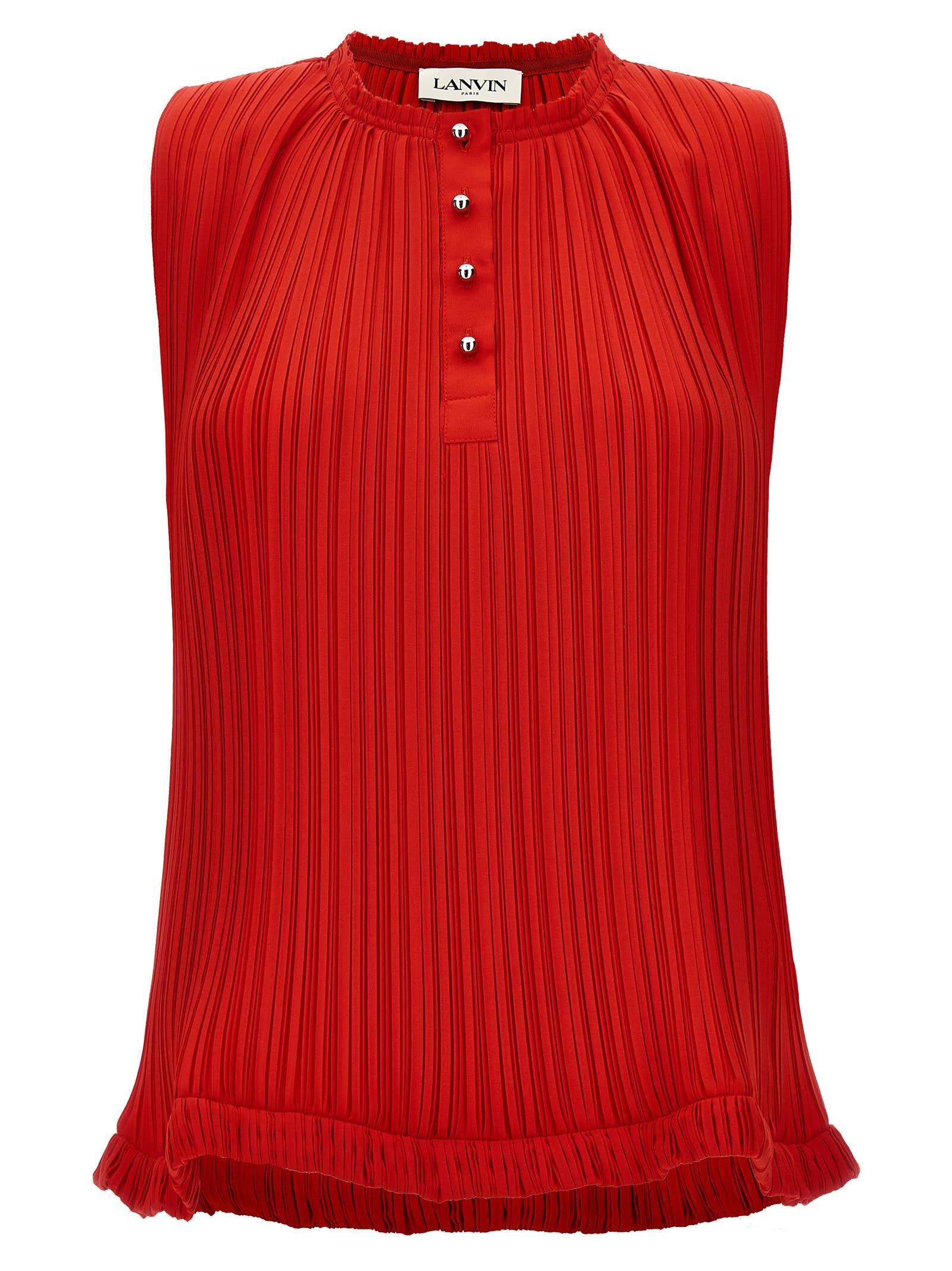 LANVIN ランバン レッド Red トップス レディース 春夏2024 RWTO00025904P24340 【関税・送料無料】【ラッピング無料】 ia