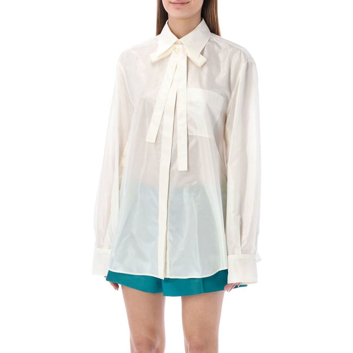 【お買い物マラソンスタート!!最大ポイント44倍】 VALENTINO バレンチノ ホワイト Bianco シャツ レディース 春夏2022 XB0AB3K0 745A03 【関税・送料無料】【ラッピング無料】 iaのサムネイル