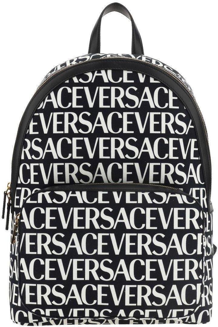 VERSACE ヴェルサーチ バックパック メンズ 春夏2024 1007703 1A06766 5BA3V NERO/BIANCO/ORO VERSACE  ia