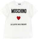 【15,000円以上1,000円OFF!!】 MOSCHINO モスキーノ ホワイト White トップス ガールズ 春夏2024 HOM04KLAA22BIANCOOTTICO 【関税・送料無料】【ラッピング無料】 ia