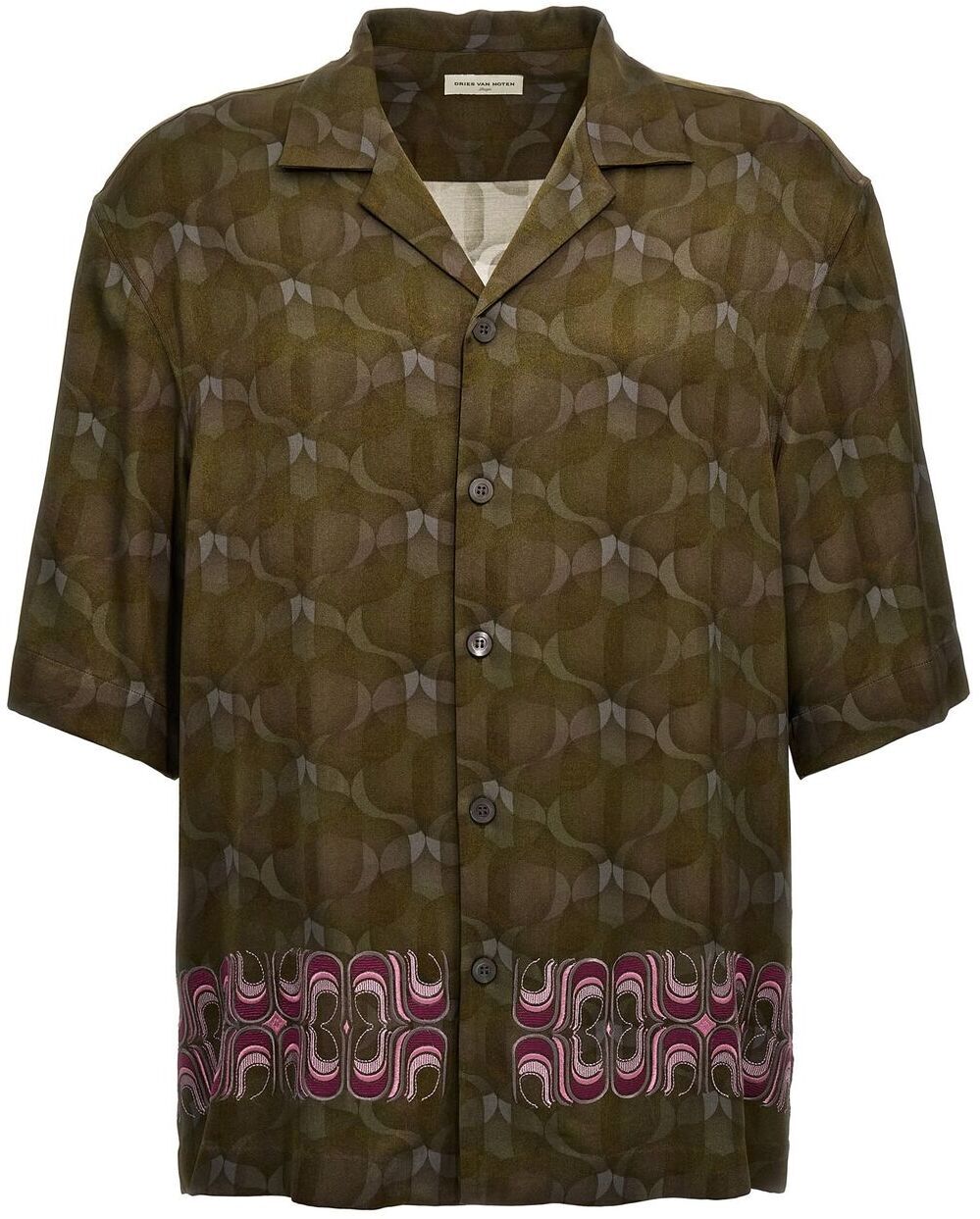 DRIES VAN NOTEN ドリス ヴァン ノッテン グリーン Green シャツ メンズ 春夏2024 0207158139606 【関税・送料無料】【ラッピング無料】 iaのサムネイル