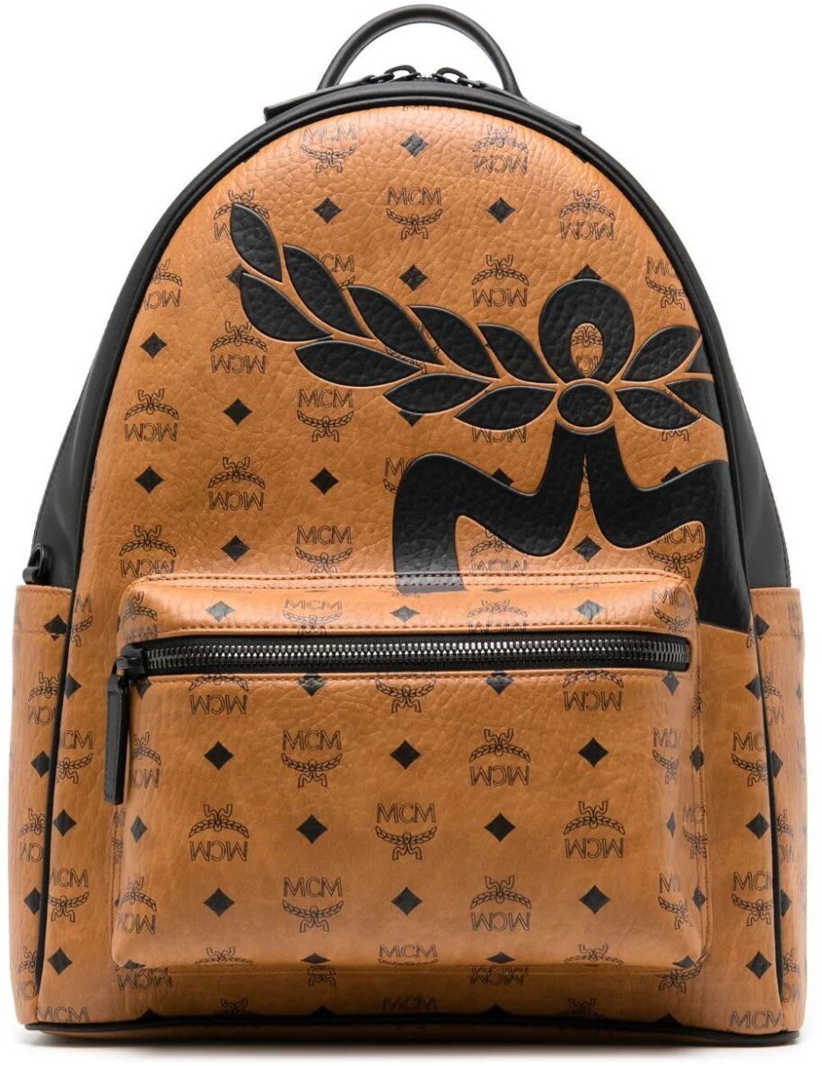 【毎月1日はエントリーでポイント3倍！】 MCM エムシーエム ブラック Cognac バックパック メンズ 春夏2024 MMKESVE02 COGNAC 【関税・送料無料】【ラッピング無料】 ia