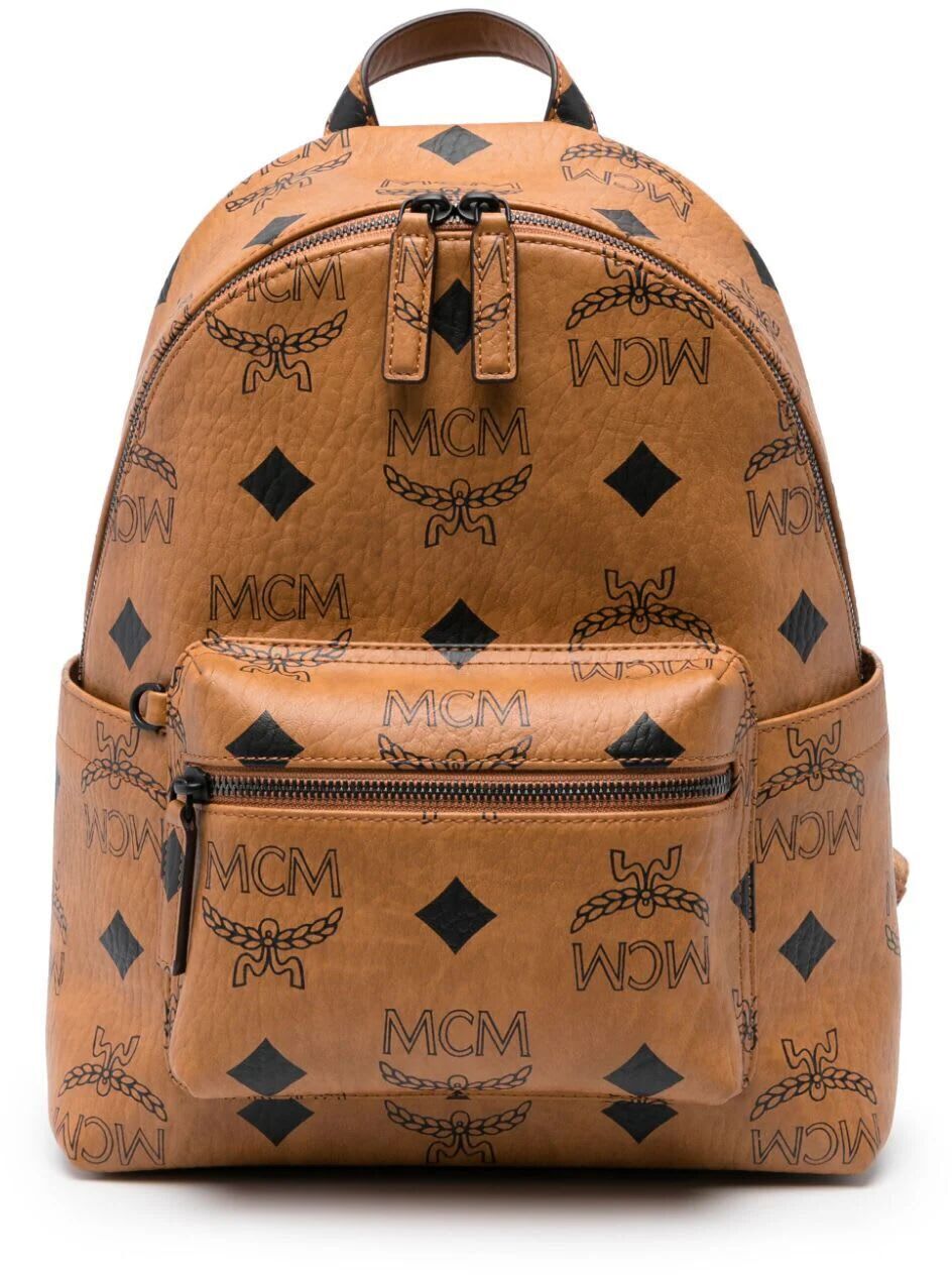 【毎月1日はエントリーでポイント3倍！】 MCM エムシーエム ブラック Cognac バックパック メンズ 春夏2024 MMKESVE01 COGNAC 【関税・送料無料】【ラッピング無料】 ia