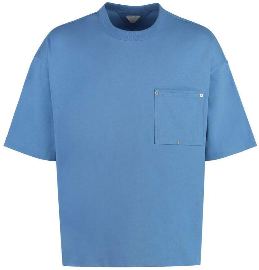 【土日限定クーポン配布中！】 BOTTEGA VENETA ボッテガ ヴェネタ ブルー Light Blue Tシャツ メンズ 春夏2024 773598VKLZ0_4225 【関税・送料無料】【ラッピング無料】 ia