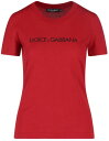 DOLCE&GABBANA ドルチェ&ガッバーナ レッド Red Tシャツ レディース 春夏2023 F8T00TG7H4P_R2254 【関税・送料無料】【ラッピング無料】 ia