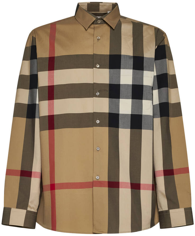 【土日限定クーポン配布中！】 BURBERRY バーバリー ベージュ Beige シャツ メンズ 春夏2024 8071445_A7028 【関税・送料無料】【ラッピング無料】 ia