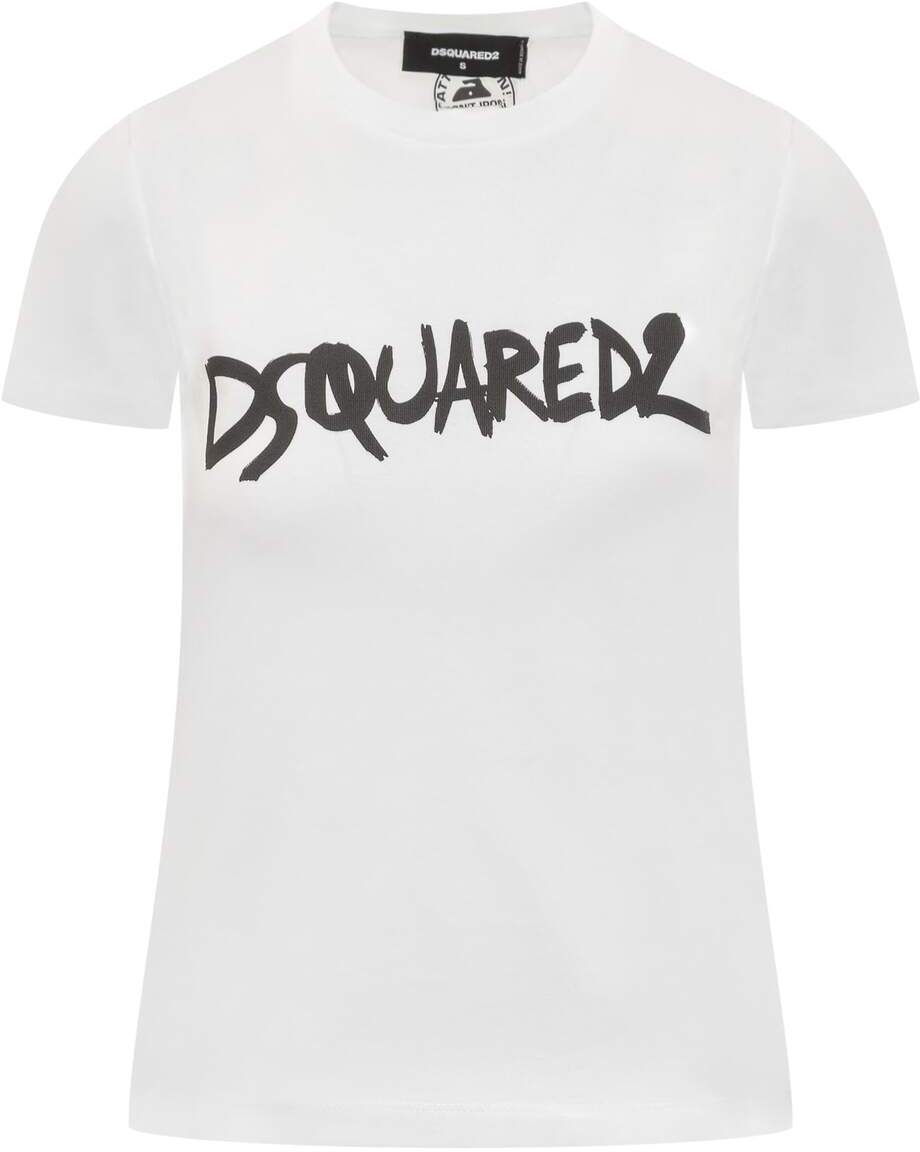 DSQUARED2 ディースクエアード ホワイト WHITE Tシャツ レディース 春夏2024 S75GD0400S23010_100 【関税・送料無料】【ラッピング無料】 ia